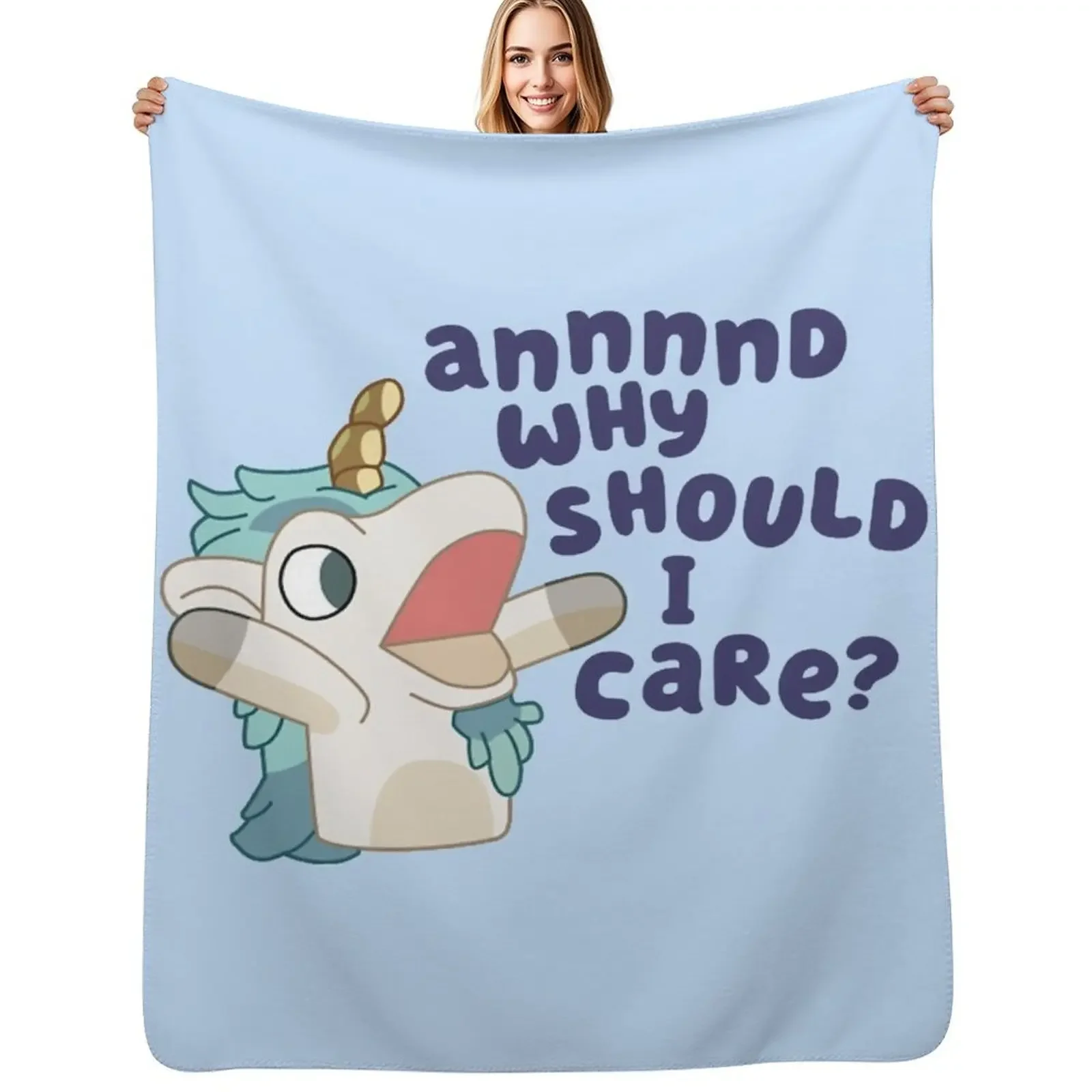 

Unicorse Throw Blanket Beach Personalized Gift Flannel Fabric Blanket