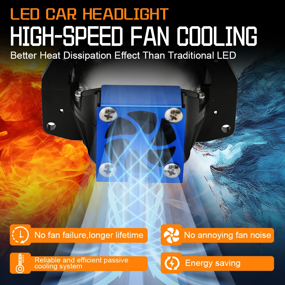 3 Polegada universal luz de nevoeiro feixe laser bi led lentes do projetor lâmpada 800000lm led farol atualização para retrofit carro feixe alto baixo