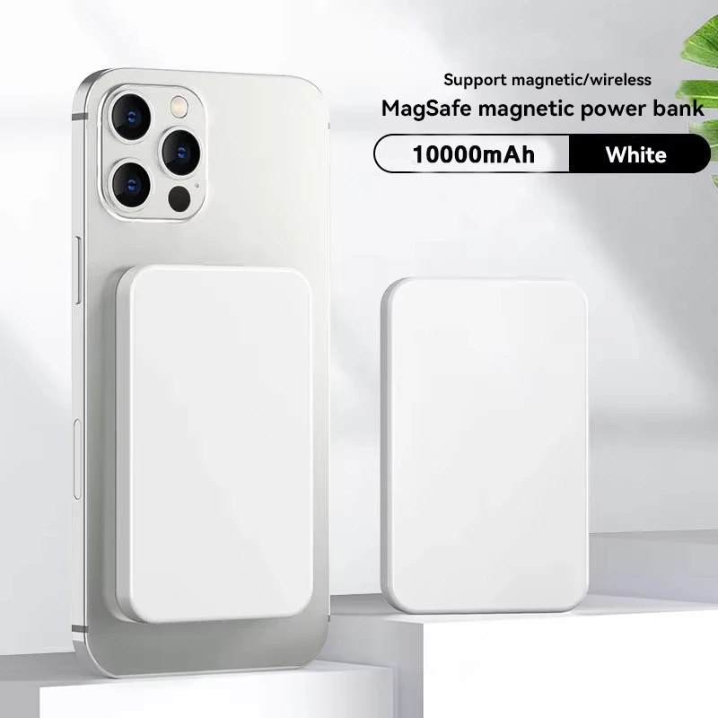 NONE 50000mAh Kabelloses Magnetisches Powerbank-Ladegerät Schnelles Aufladen Externer Ersatzakku für Apple iPhone Android Magsafe 9