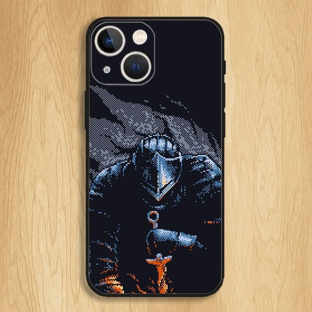 D-Dark S-Souls Video Game Phone Case For iPhone15,14,13,12,11,Pro,Max,Plus,Mini,X,XS,XR,8,7,6,S,Plus,SE Soft Black Case