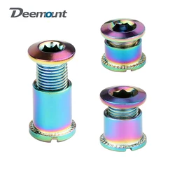 5pcs Bicycle Single Double Triple Chainset Nuts 6.5/8.5mm Carbon Steel Nickel Plated Chainring Bolts MTB Parts