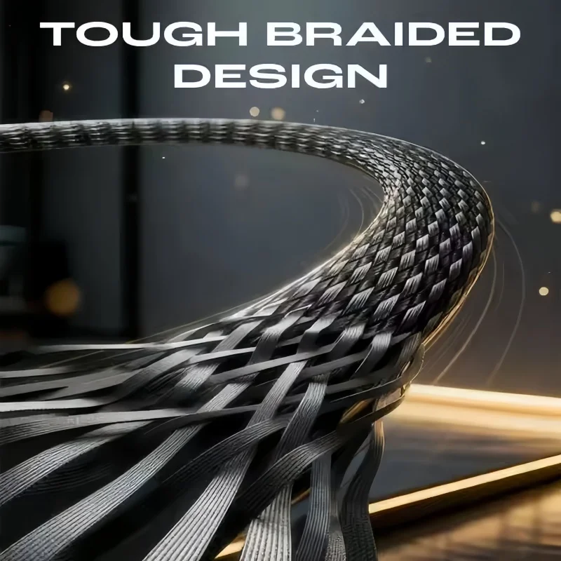 Kabel do szybkiego ładowania 240W, składany metalowy uchwyt na telefon, kabel do szybkiego ładowania, wielofunkcyjny kabel ładujący z Type-C, składany kabel do transmisji danych 2w1