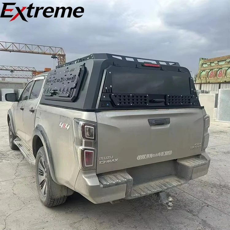Aluminium Three-door Locking Tailbox Waterproof 4x4 Pickup Truck Full-height Hard Type Truck Bed Cover Canopy for General Fukuda