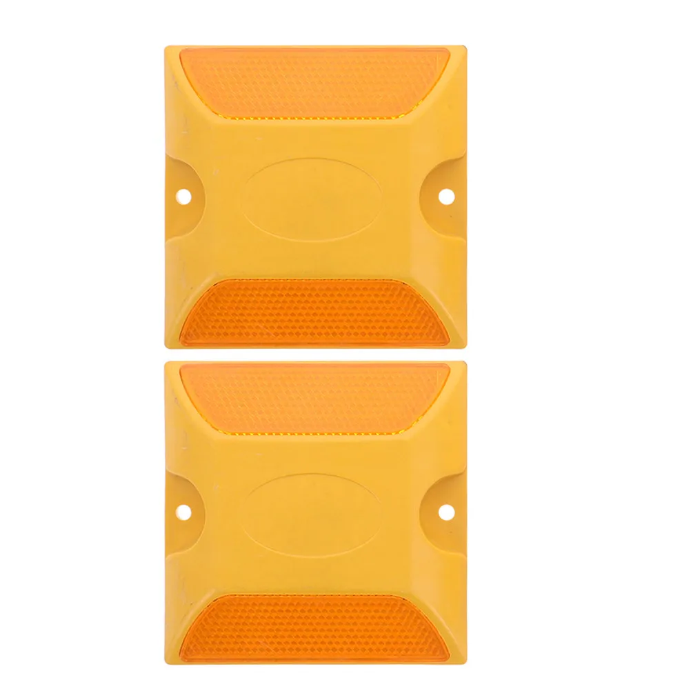 2Pcs Reusable Reflectors Double-Sided Reflective Markers for Night Visibility Safety Street Pavement Highway Use