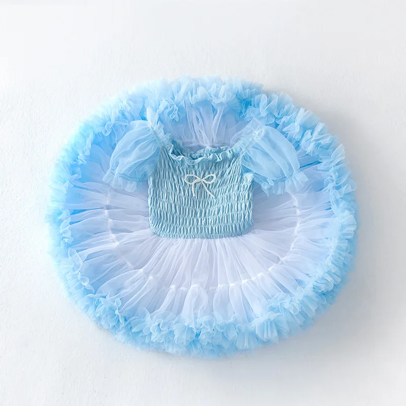 Prinzessinnenkleid für Babymädchen Sommer Tüllrock 2026 Neues TUTU-Kleid für Mädchen Party Abend Geburtstag – Detail 17
