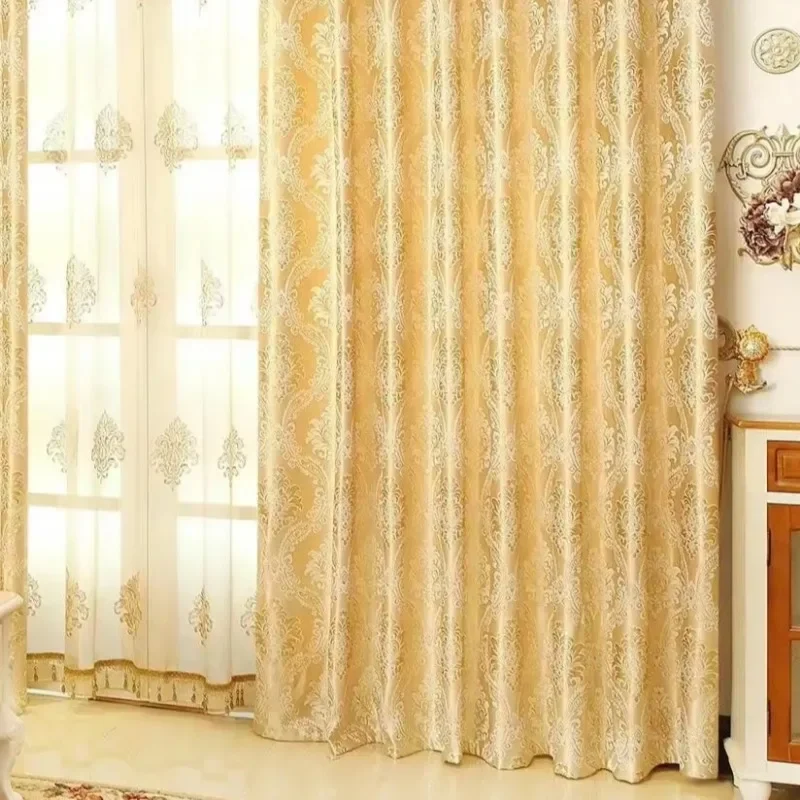 Neuer Stil, neuer europäischer Stil, hochwertig, romantisch, Wohnzimmer, Schlafzimmer, Vorhänge, 1 Stück, Vorhänge in Wohnzimmervorhängen