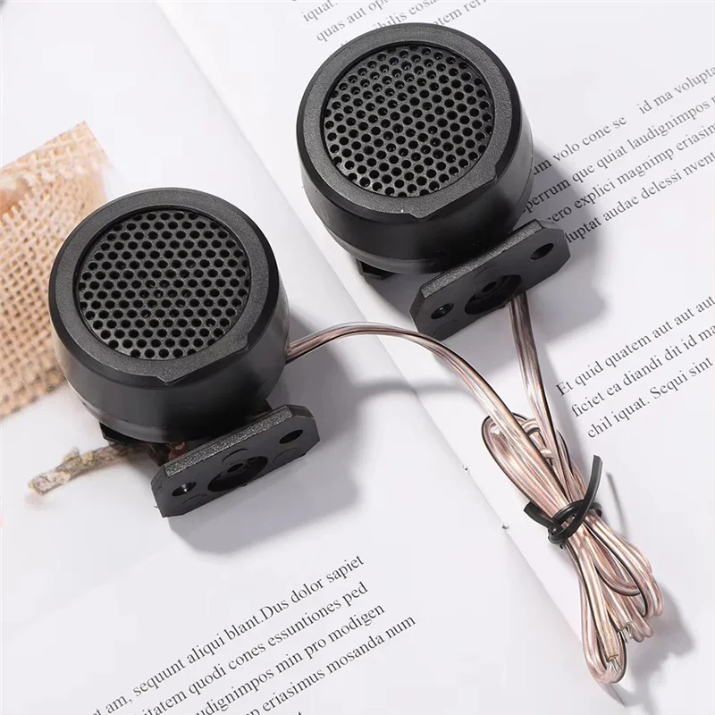 A37T-4Pair 91Db مكبرات صوت للسيارات 12 فولت 500 وات قوة فائقة صوت بصوت عال أسود قبة مكبرات صوت للسيارة
