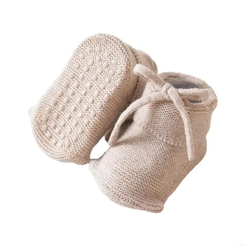 581f 1 Paar Anti -Slip -Säuglingssocken Polyester Mix für kriechende Babybodensocken
