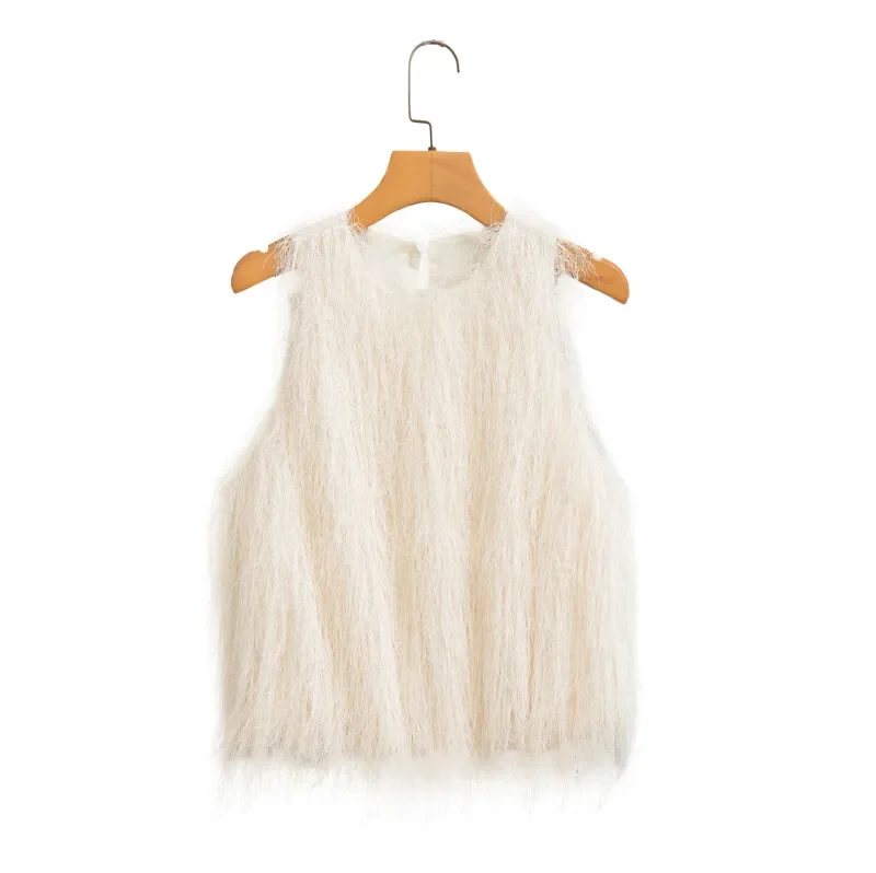 

Женский жилет без рукавов с кисточками, женский повседневный однотонный жилет, элегантные модные женские топы без рукавов, уличная одежда, простой стиль