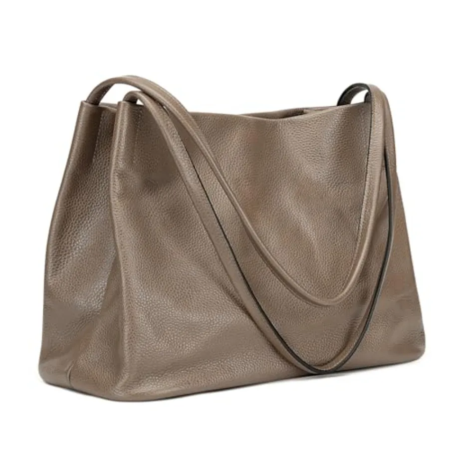 

Kattee Leather Tote Bags for Women Casual Shoulder Hobo Purses and Handbags Top Magnetic Snap Closure
