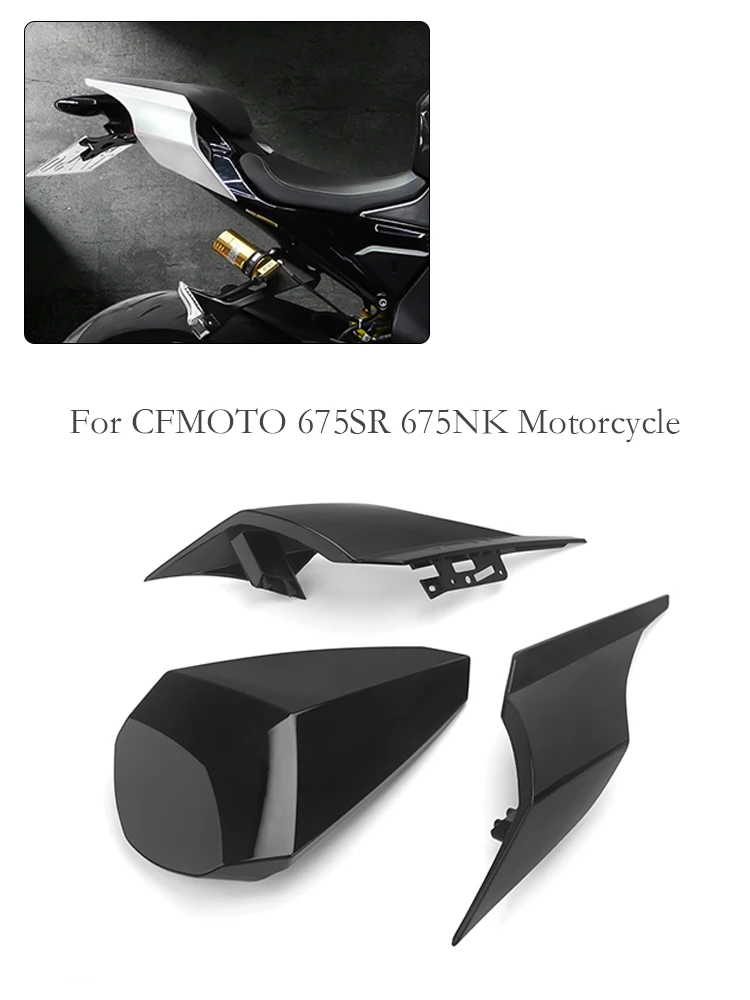 Motorfiets Achterbank Bult Cowl Passagier Kuip Cover ABS Plastic Voor CFMOTO 675NK CF675SR 675SR 675 NK SR - afbeelding 2