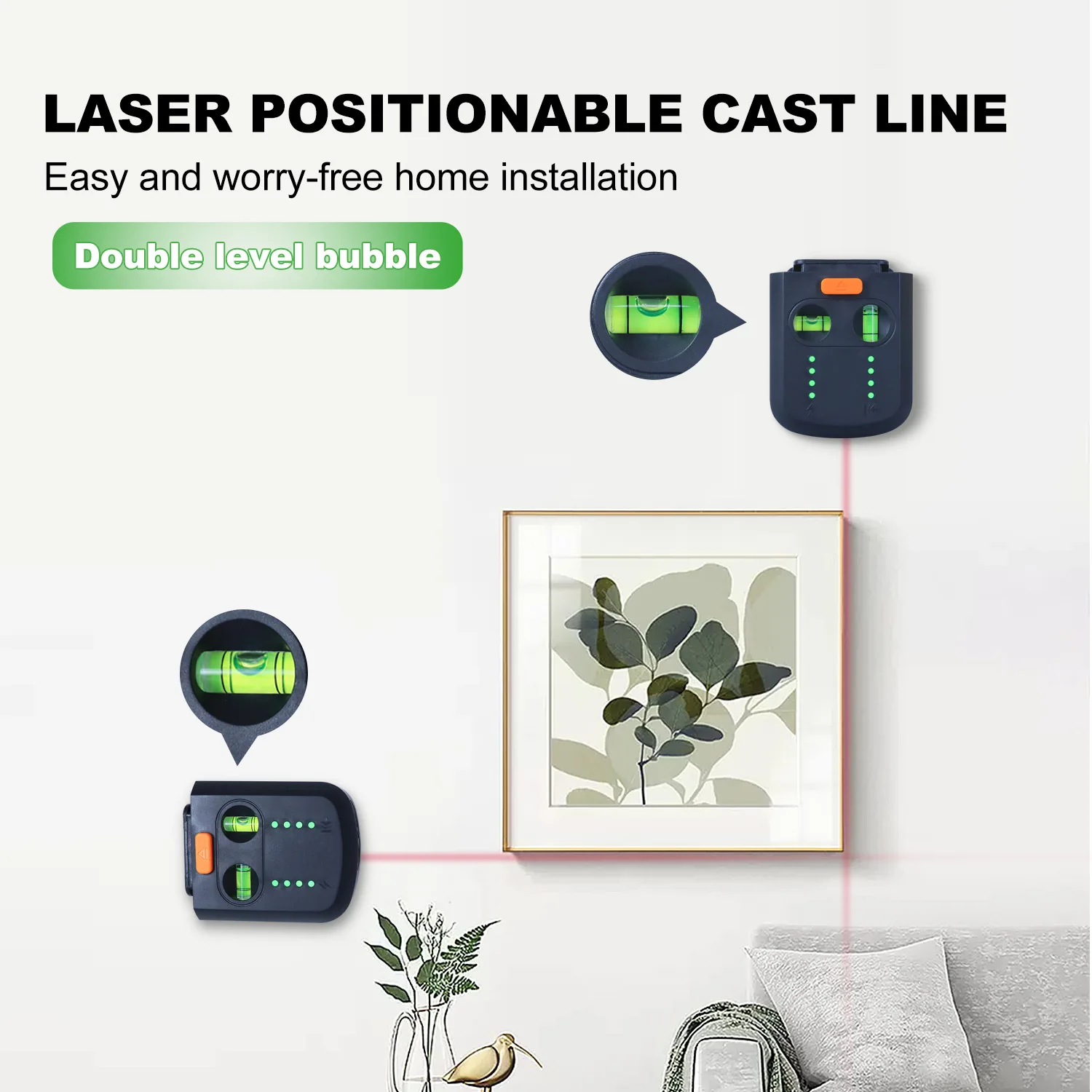 Imagem -05 - Caixa Elétrica do Coletor de Poeira da Perfuração do Verificador de Xin Vácuo da Sução da Parede do Nível do Laser l Suporte da Broca para a Decoração da Mobília