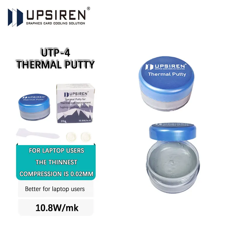 UPSIREN UTP-4 Ultra-thin Thermal Putty Extreme 0.02MM thickness Special for laptop and graphics card memory copper sheet cooling