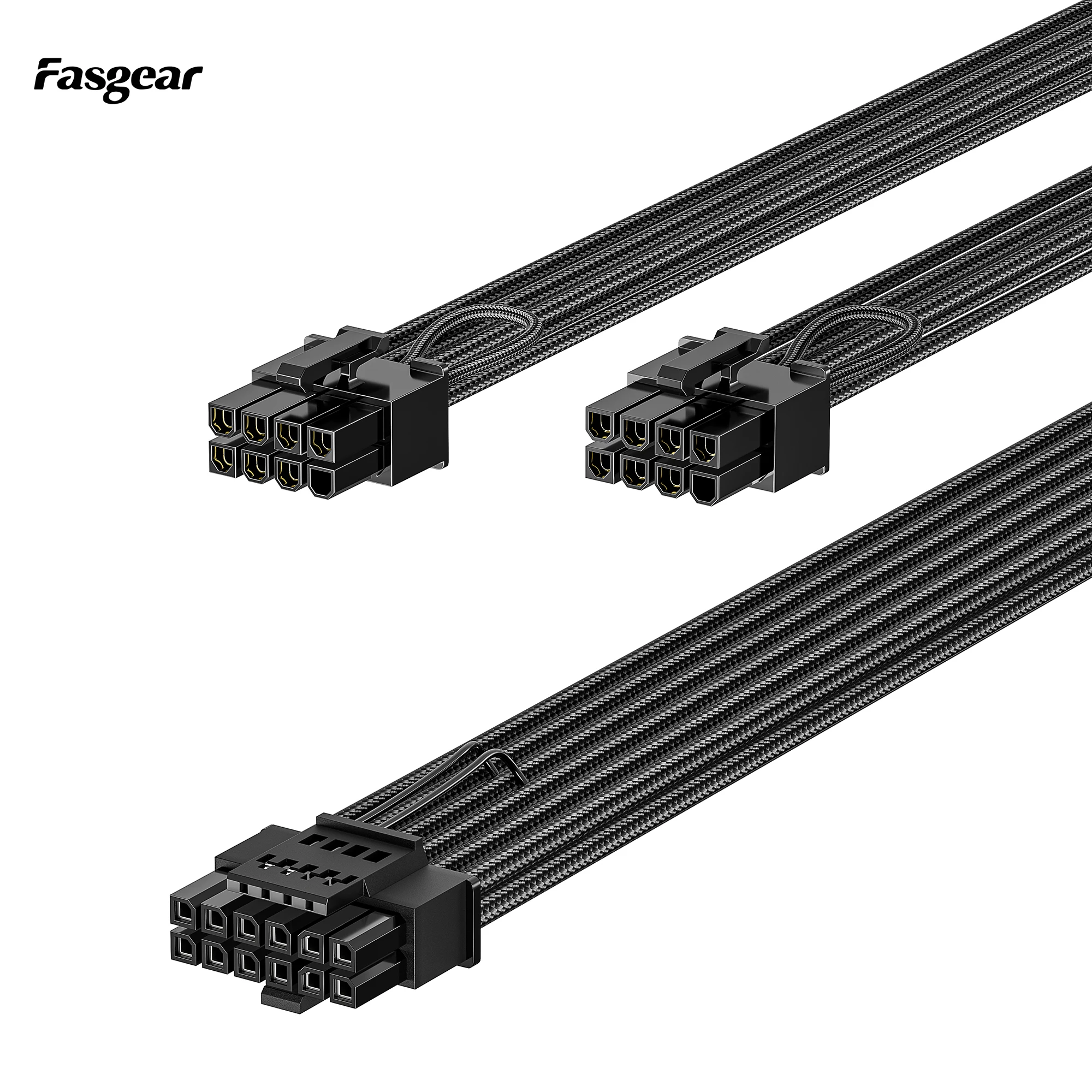 Fasgear PCIe 5.0 전원 케이블, ASUS EVGA Seasonic 완전 모듈식 PSU와 호환 가능, RTX 4070 4080 4090, 70cm 12VHPWR 커넥터 