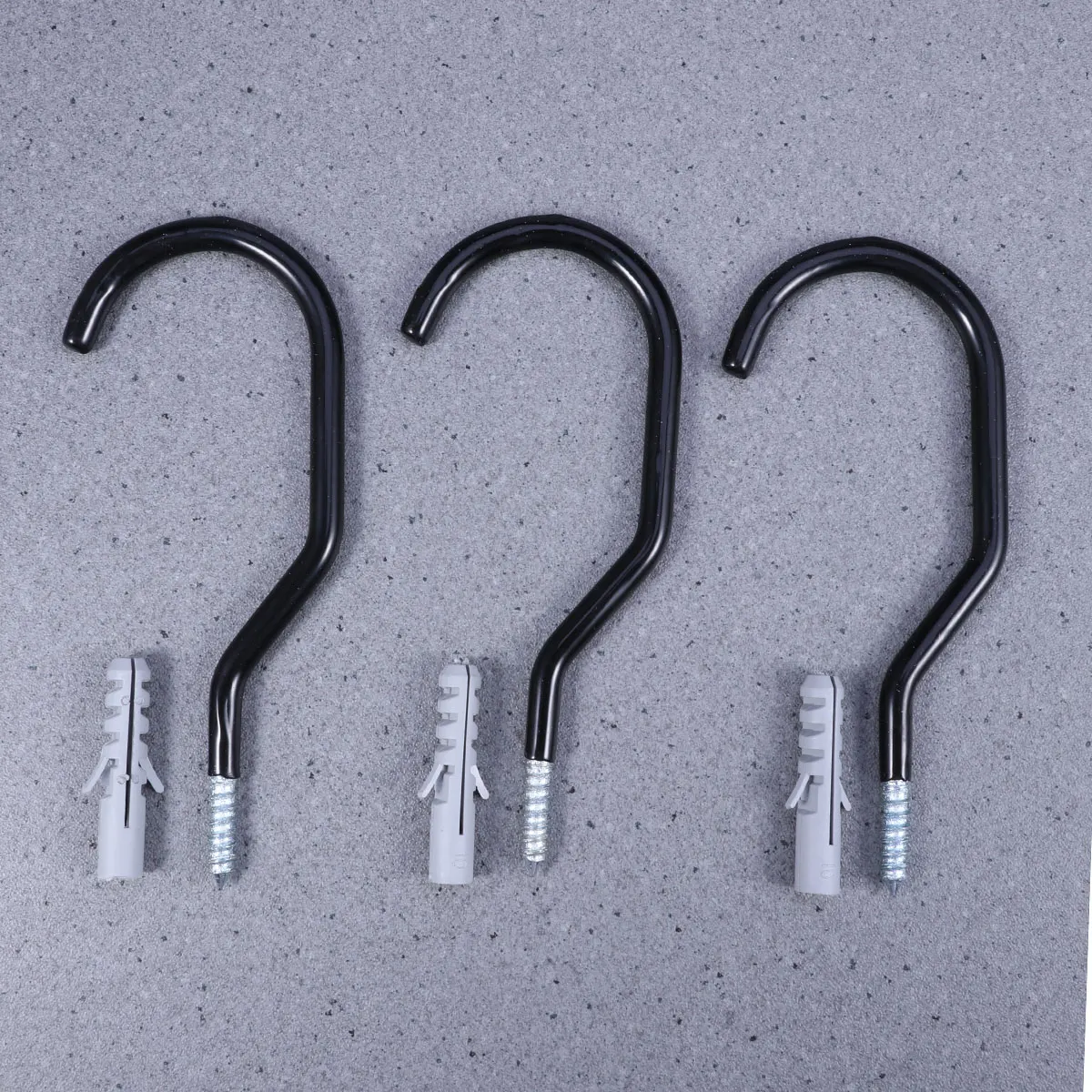 

10 pcs Bike Hooks Heavy Duty Steel Wall Hangers Non-Slip Garage Ceiling Storage Space Saver For All Bike Types With Bolts