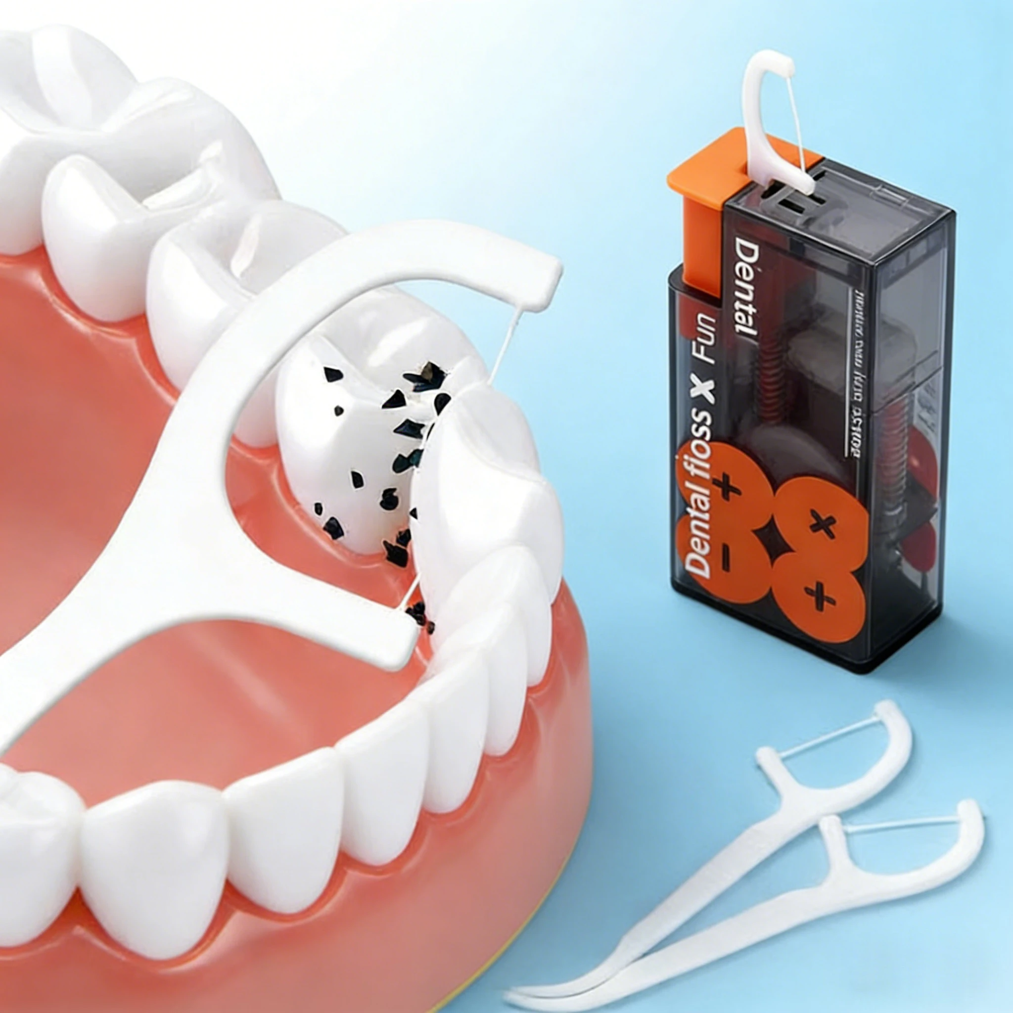 

Automatic Dental Floss Storage Box Portable Floss Case Travel Automatic Dispenser With 10Pcs Floss Dental Men Women Oral Clean