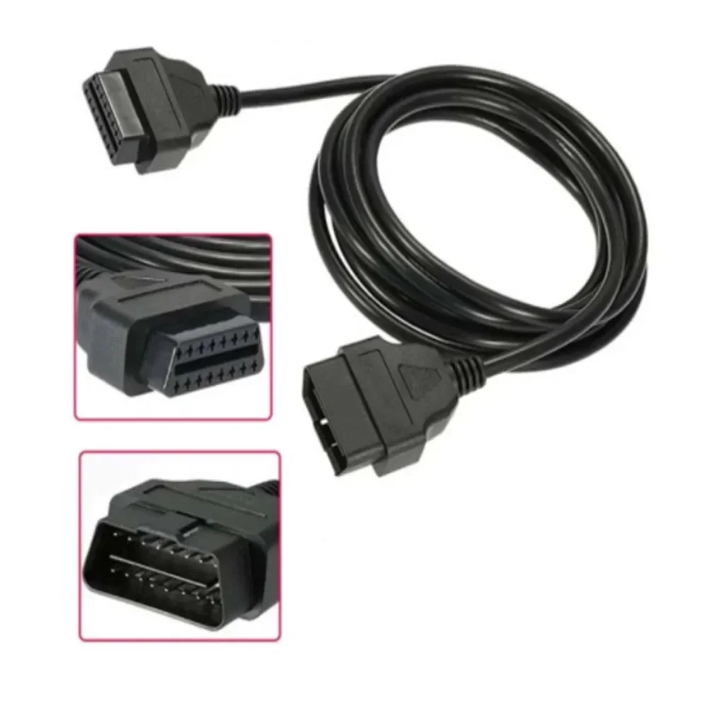 Przedłużacz OBD2 30/100/150CM OBD 16pin M do F złącze męskie do żeńskiego do wifi ELM327 samochodowy kabel diagnostyczny OBD