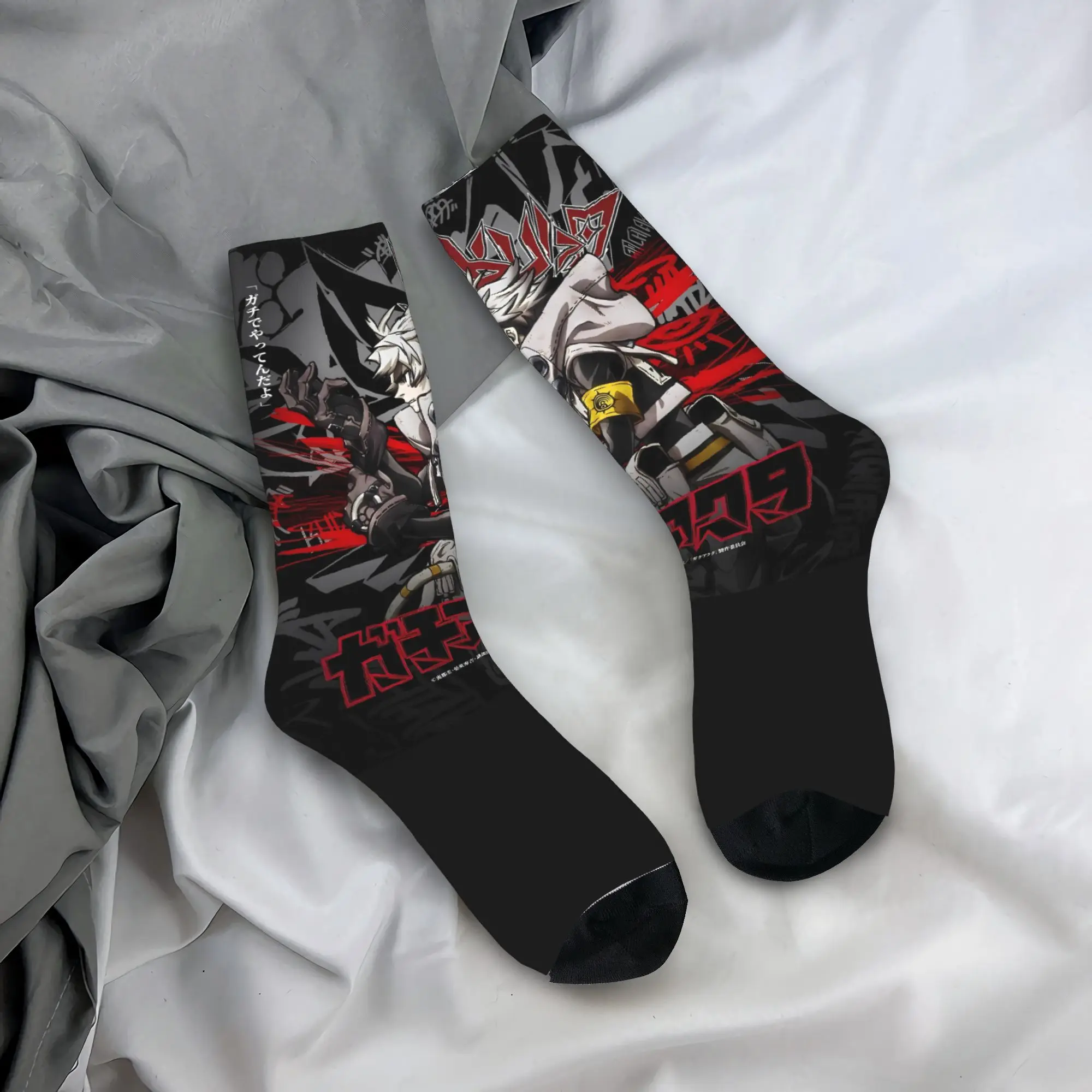 New Funny Gachiakuta Manga (1) Socks  Leisure Stockings Women Men Medium Soft Climbing Socks Autumn Design Anti Skid Socks