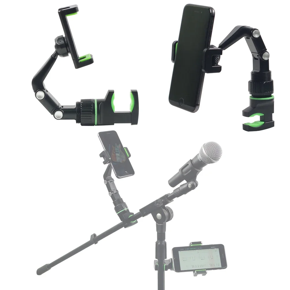 

360 Rotatable Recording Microphone Holder Suspension Boom Stand Phone Holder Mic Clip Table Mounting Music Stand Clamp Clamp