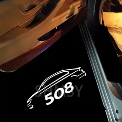 Car Lights Accessory LED Door Projector Ghost Shadow Welcome Lamp For Peugeot 508 2010 2011 2012 2013 2014 2015 2016 2017 2018