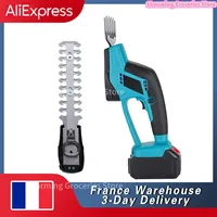 2 In 1 Electric Hedge Trimmer Cordless Weeding Pruner Grass Saw Garden Pruning Lawn Mower Power Tools For Makita 18V Battery