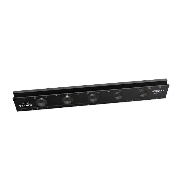 OMTOOLS LBA75 Series 6061-T6 Aluminium Alloy Micro Dovetail Optical Rails with Black Anodized Finish 75mm Length 1 Year