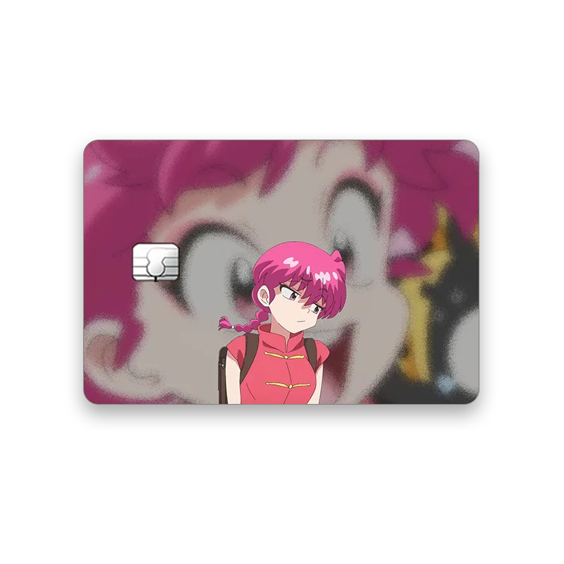 Ranma 1⁄2 Kartenaufkleber Exquisite Nibun-no-Ichi Chip Tags Paster Aufkleber Tendou Akane Anime Kawaii Star Laser Bus Subway Dekorieren