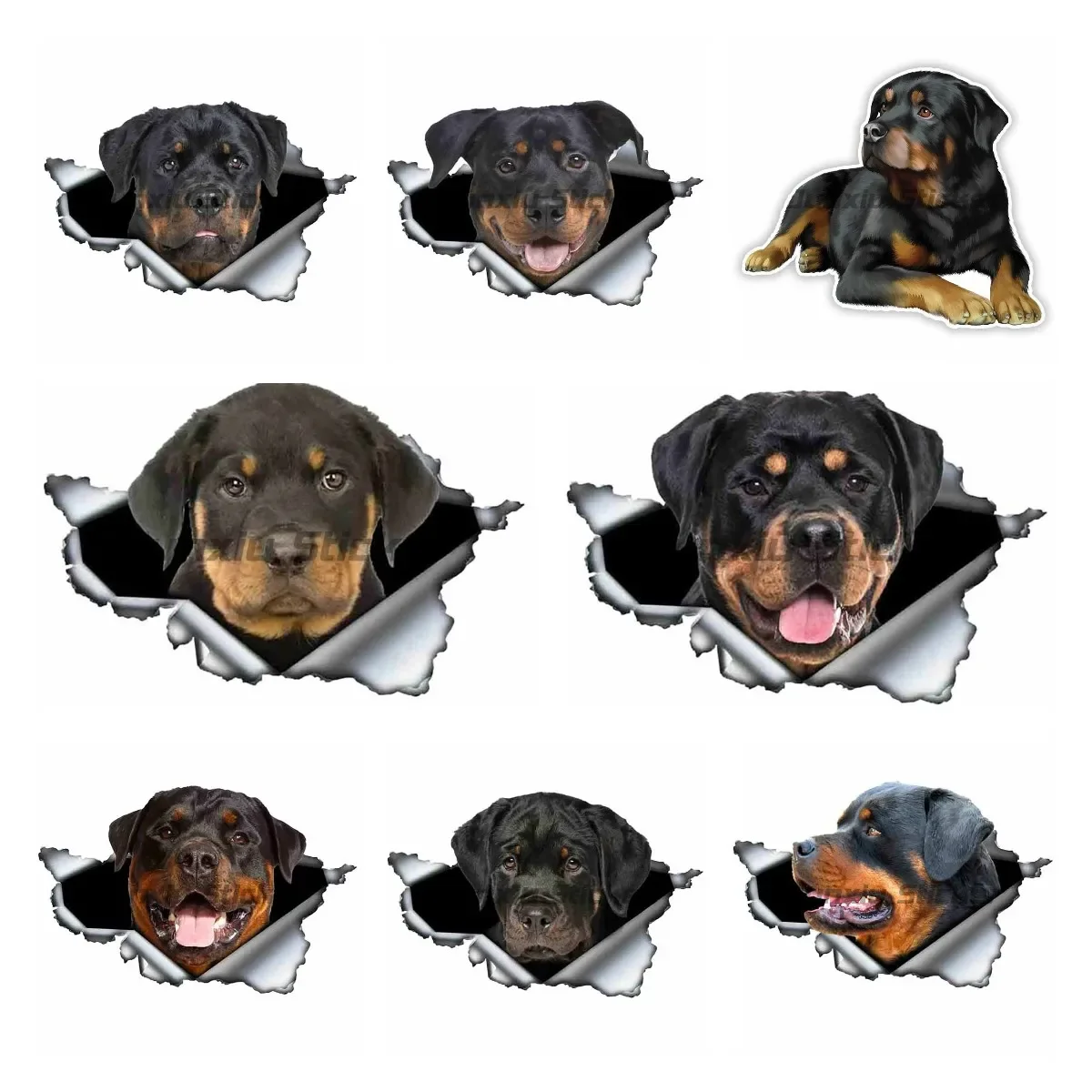 

Personality PVC Decal Rottweiler Dog V3 Waterproof Car Sticker on Motorcycle Laptop Decorative Vinyl Material