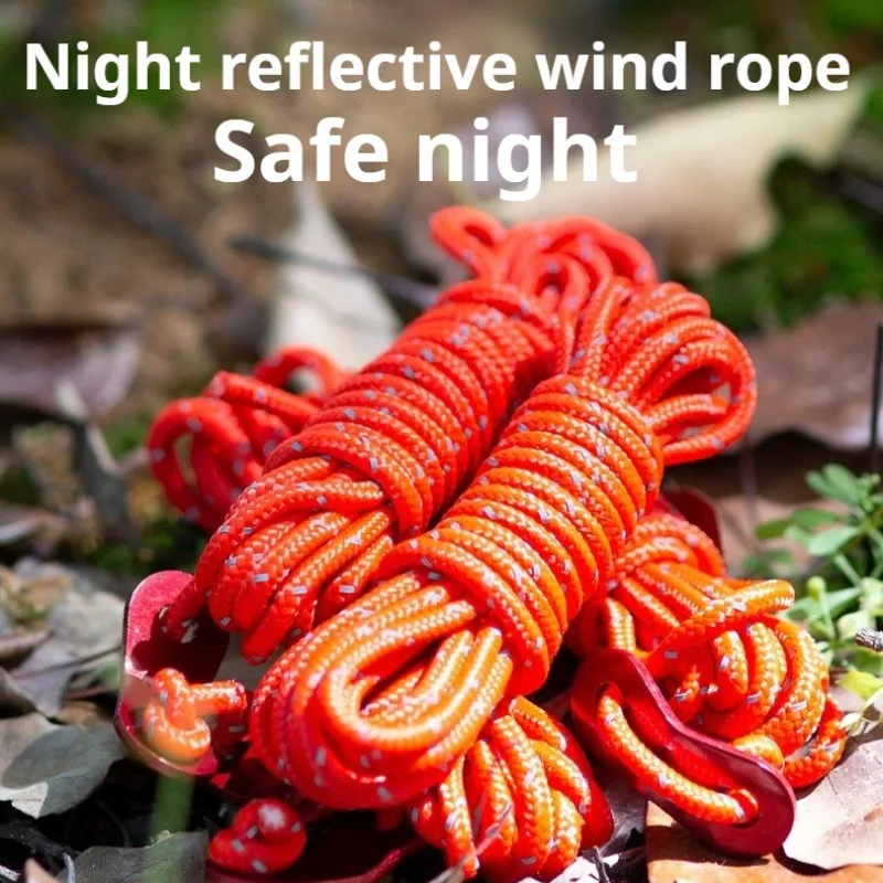 

Ночная светоотражающая ветровая веревка, легкая, удобная, регулируемая, улучшенная ветровая веревка, многофункциональные аксессуары для кемпинговой палатки