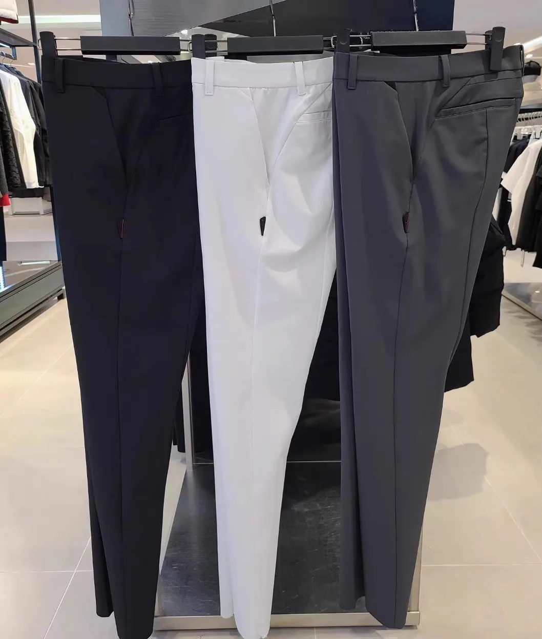 Men's Golf Pants 2026 New Korean Style Design Sporty Trendy Solid Color Versatile Casual Breathable Stretch Quick-Dry Soft Chic