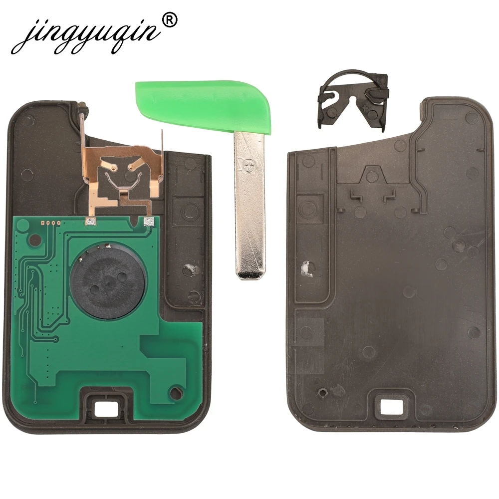 Jingyuqin projekt klamry zdalny kluczyk samochodowy do Renault Laguna Espace Velsatis 2001-2006 karta inteligentna Fob ID46 PCF7947 433Mhz 2BTN