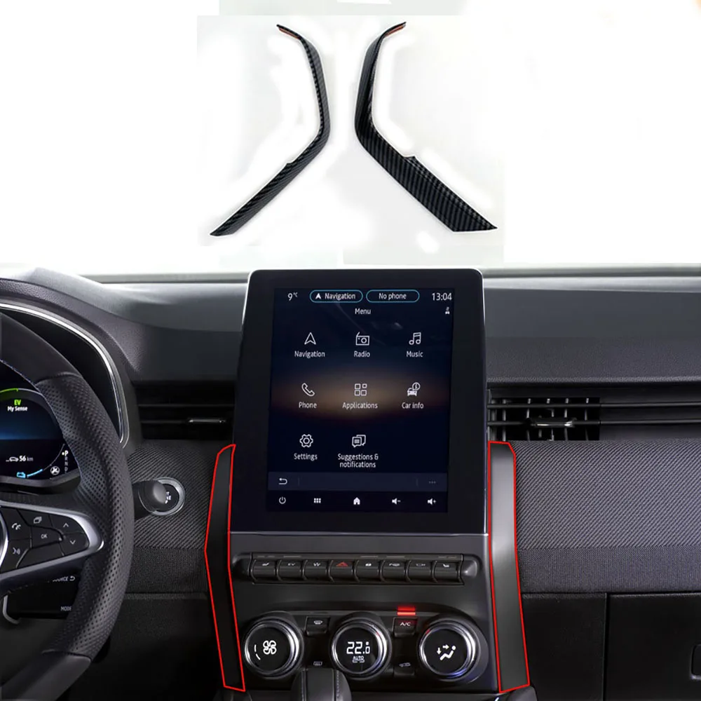 Fit For Renault Clio 2019-2025 Automobile console Border Cover  Trim Frame Sticker