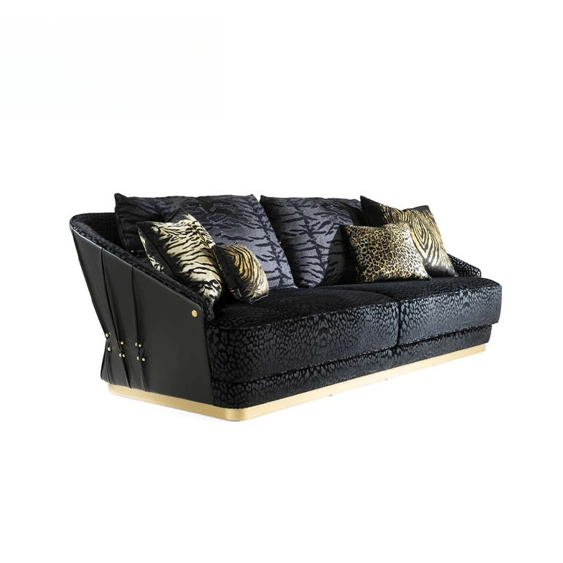 

Luxury art furniture leather sofa set furniture living room modern