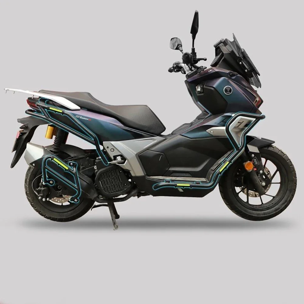 【Premium quality】Suitable for VOGE SR150S motorcycle LX150T-29A anti-fall exhaust protection rod modified bumper accessories