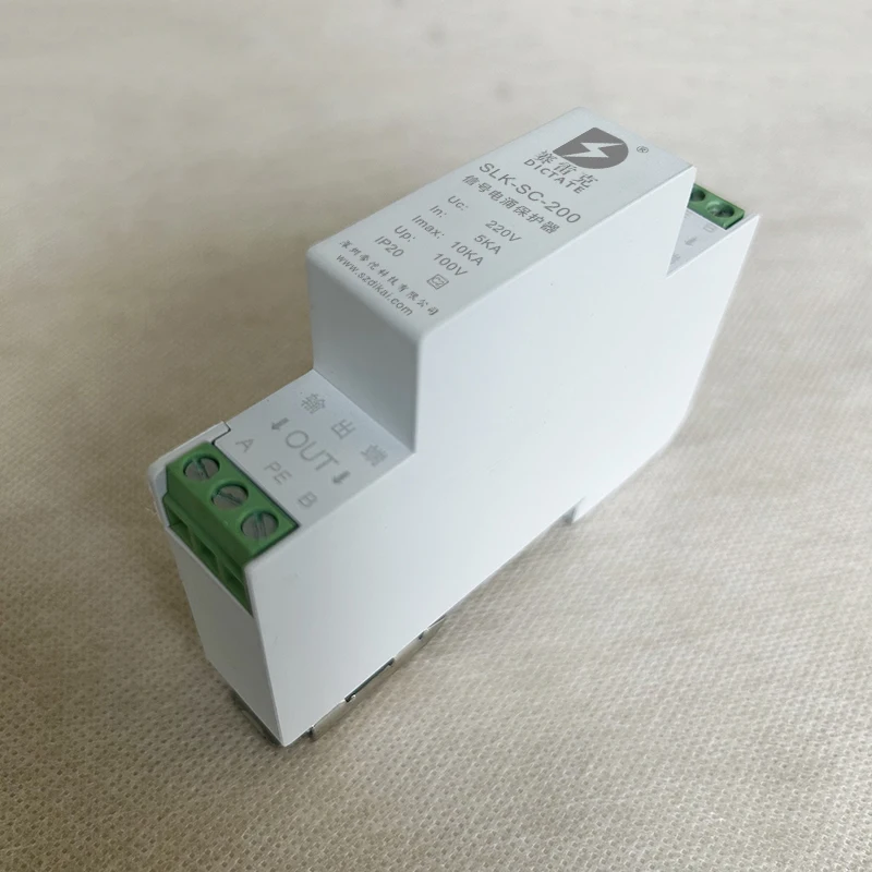 Pararrayos de señal de transmisión RS485, 24V, 2 cables, interruptor DI analógico AI, Control 232, protección del módulo PLC