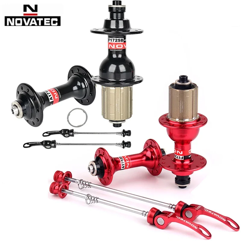 

NOVATEC A171SB/F172SB Road/Folding Bike Hub 20H/24H Quick Release 4-Sealed Bearing 8-12 Speed Compatible