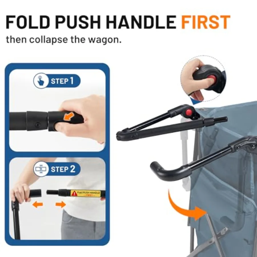 Push and Pull Wagon, 400L Capacity and 450lb Load