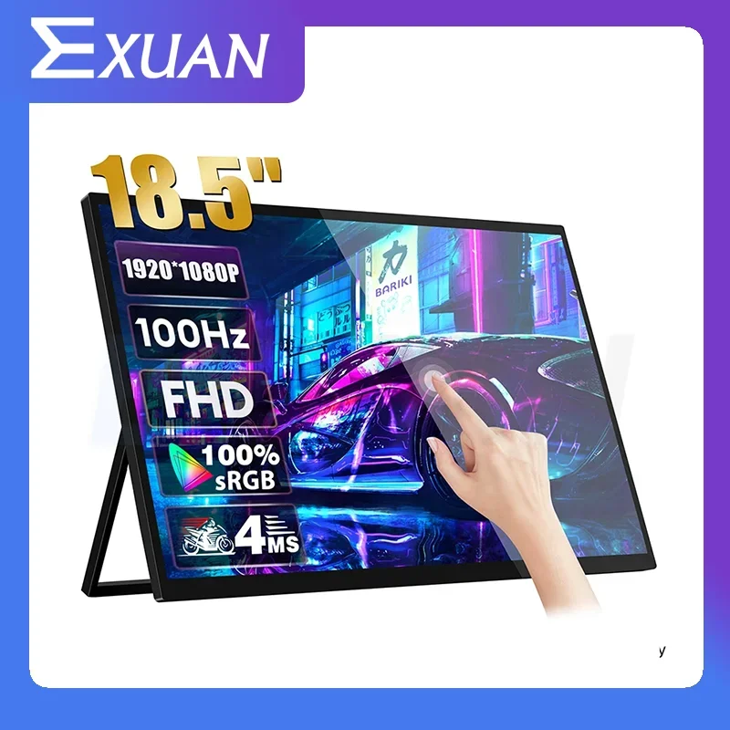 

18.5" Portable Monitor Touch Screen Z18T Smart Portable Monitor Gaming Display For Laptop Phone Xbox PS4 PS5 Switch Mac Phone