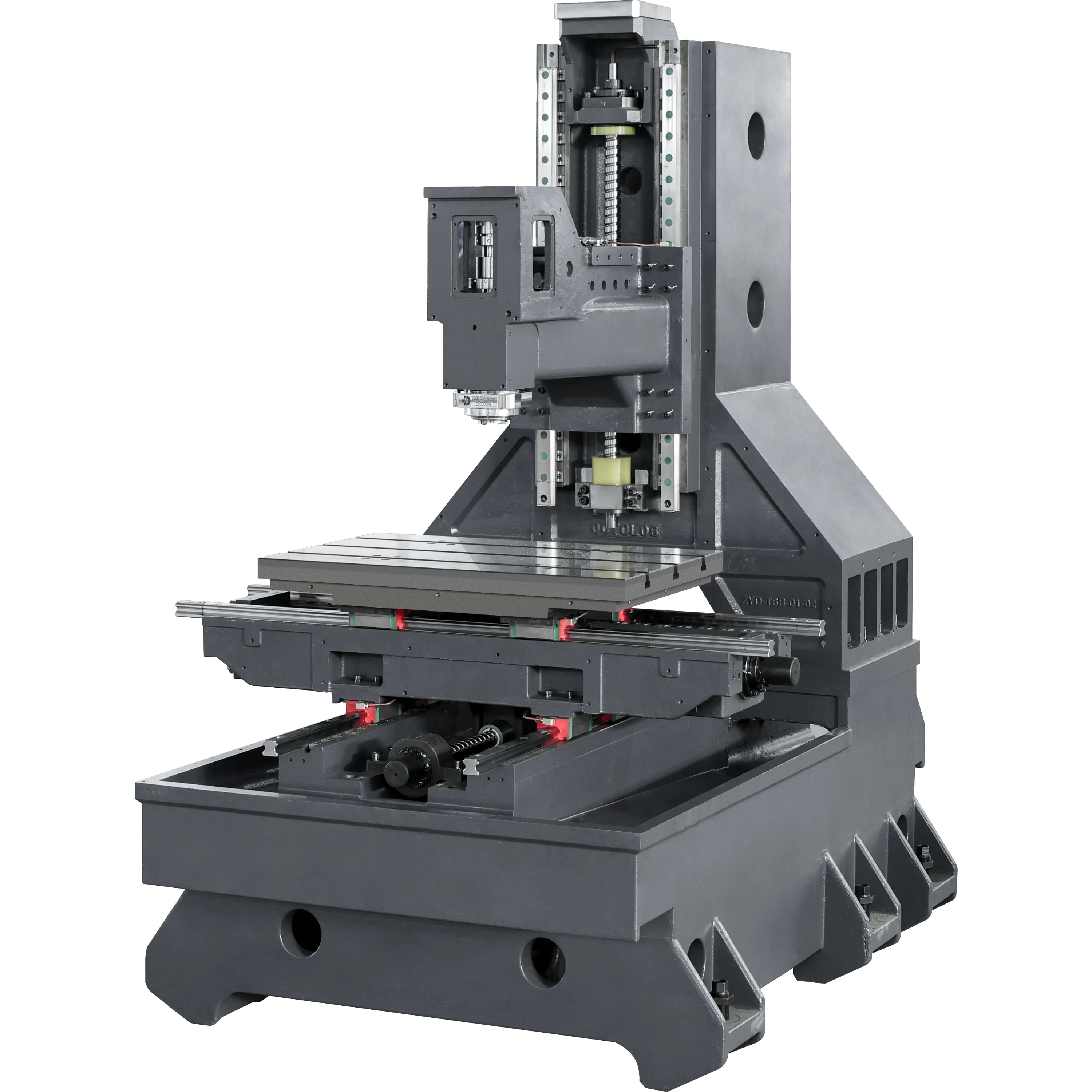 Three-axis support by precision linear guide, high-speed mechanical tool change system, drilling and tapping machine