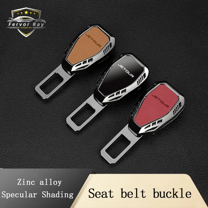 

Car Seat Belt Buckle Clip Extender For Chery Jetour X70 X90 Plus Dashing X70S X90S T2 T3 X95 DASHING i-DM Metal Suede Lock Buck