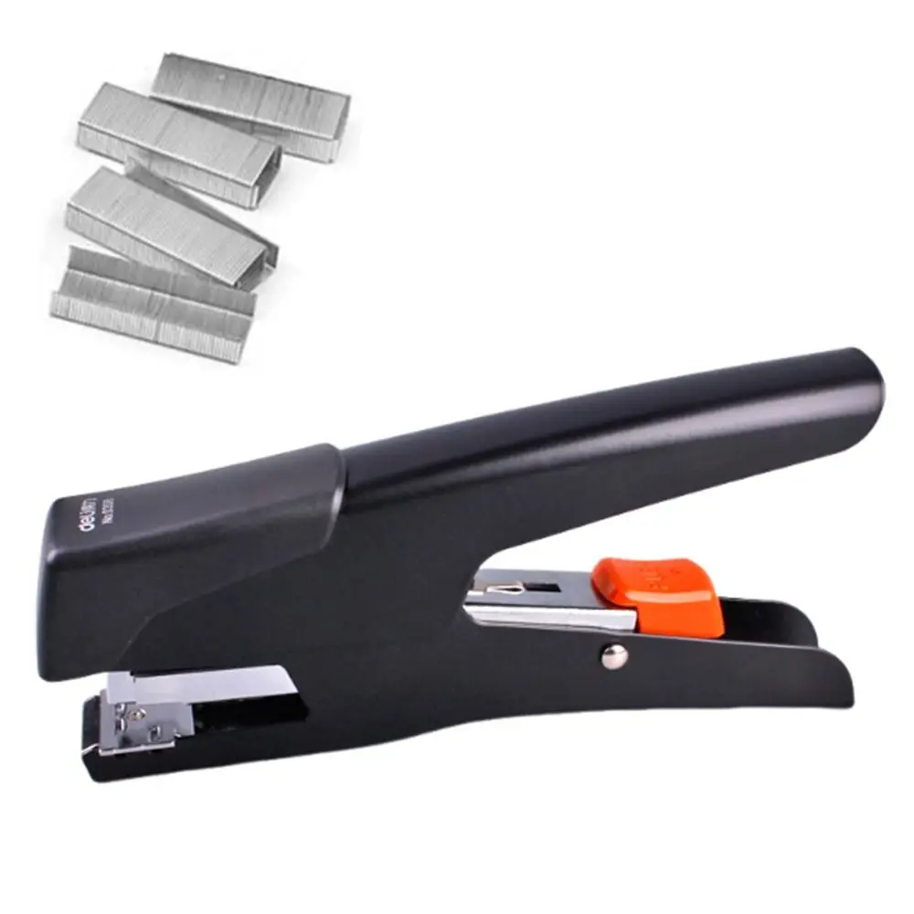 Cucitrice multifunzione salva-lavoro Cucitrice portatile in metallo resistente fino a 25 pagine Cucitrice antiscivolo azionata a mano Uso in magazzino