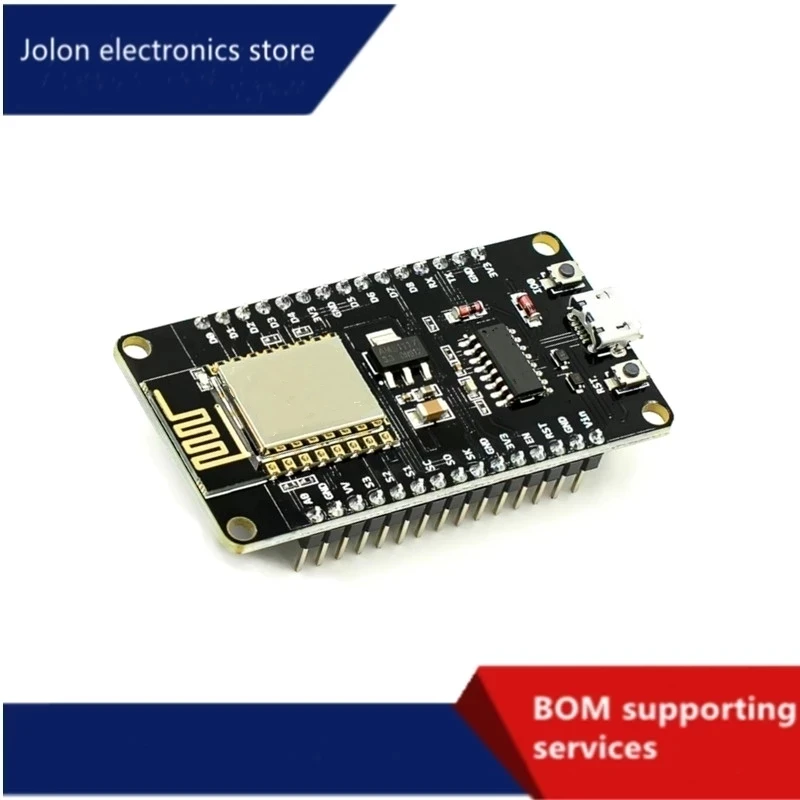 Nodemcu-módulo inalámbrico v3 esp8266 ch340, placa de desarrollo de internet de las cosas wifi lua, com antena e porto usb