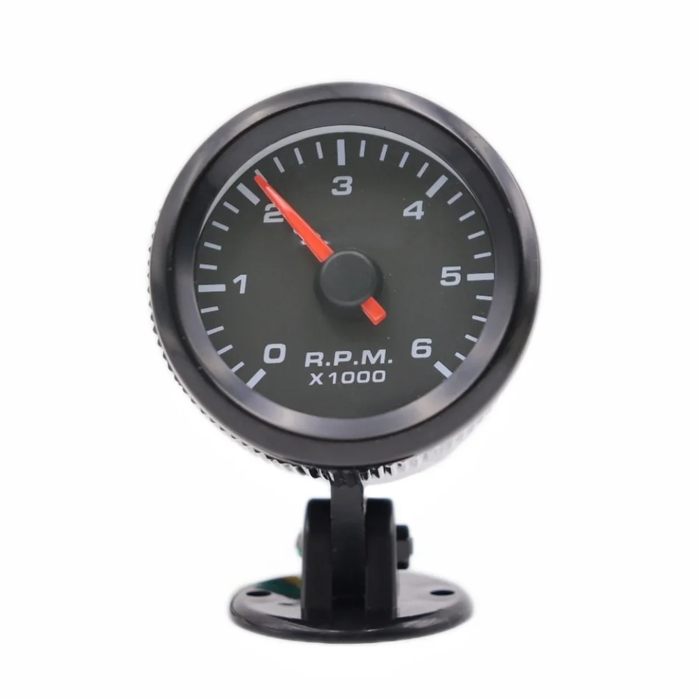 52mm Diesel Tachometer 0-6000RPM LED Display RPM Gauge 12V Car Meter For Vehicle Dashboard Instrument Cluster Accessories