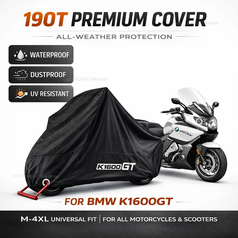 

Чехол для мотоцикла BMW K 1600GT K1600 GT K 1600 GT 2016-2021 190T, водонепроницаемый, пылезащитный, с защитой от ультрафиолета, всесезонный