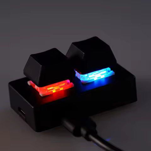Custom Mini Keyboard 2 Keys OSU Gaming Keyboard Red Switches Rgb One Handed Mechanical Gaming Keyboard For Pc Laptop
