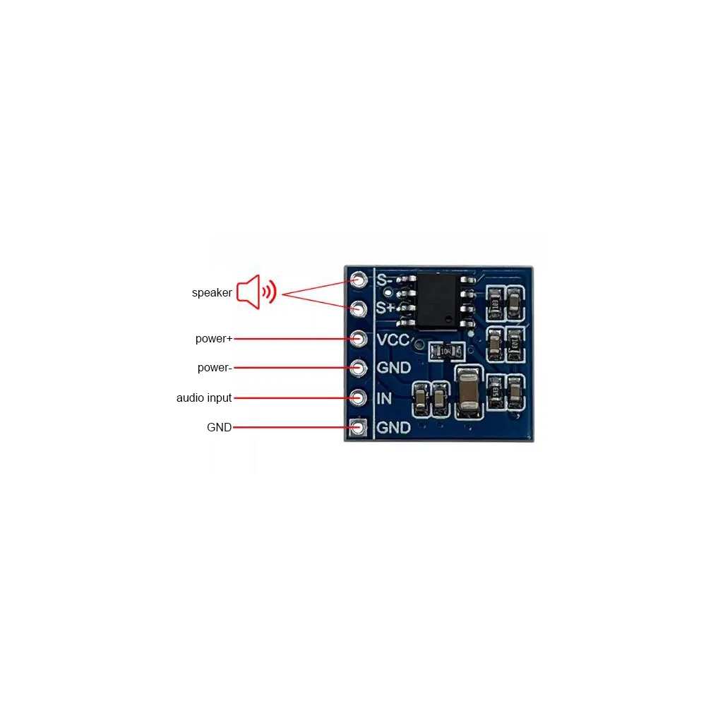Taidacent CH10D 20W Mono Audio Amplifier Board Digital Power Amplifier Board HiFi Sound 20W Mono Amp Module Car Speaker Amp