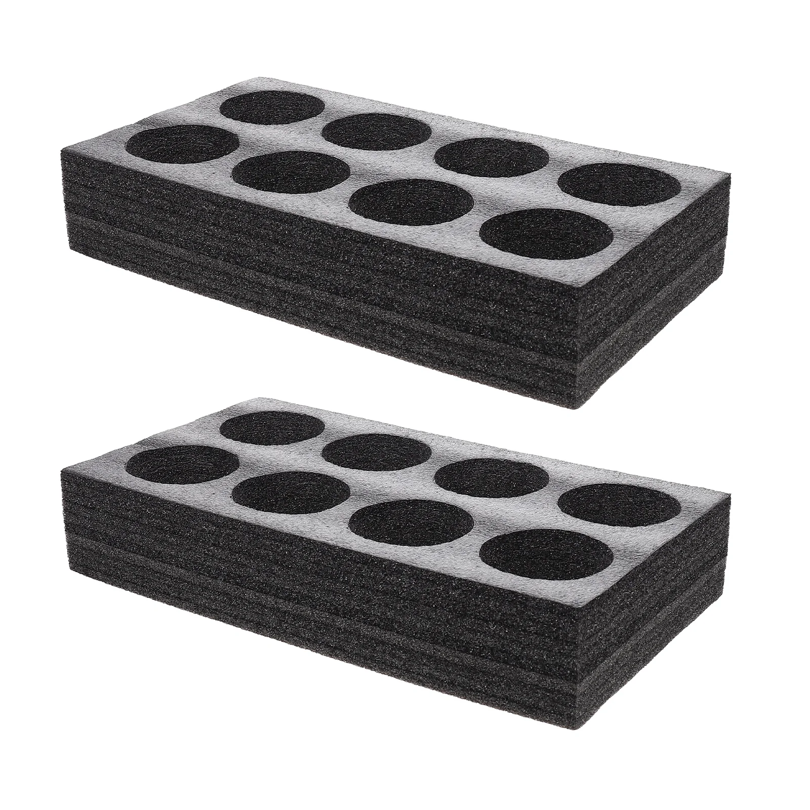 

2 Pcs Beverage Fixed Coaster Takeout 8-Cup Tray Accessory Useful Packing Boxes Carrier Travel Coffee Mug