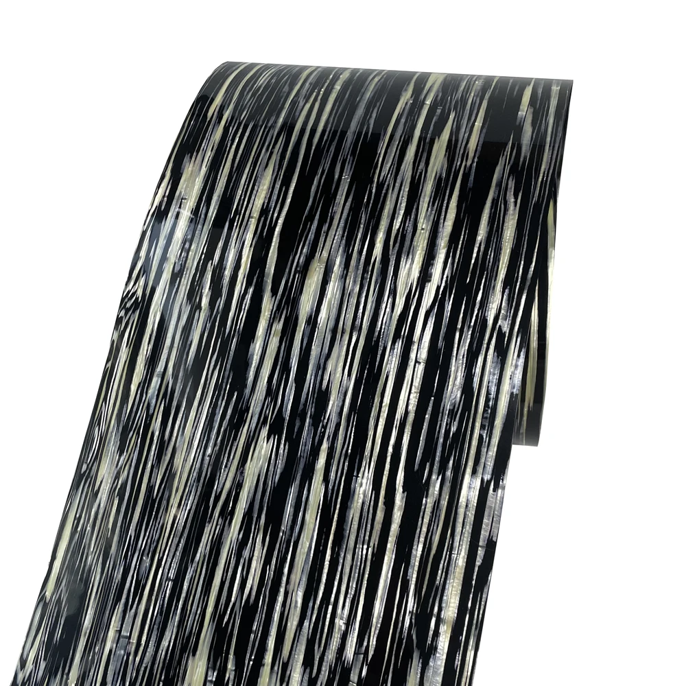 DIY Drum Wrap 0.50mm Black and Beige Stripes Celluloid Sheet Musical Instrument Deco Sheet