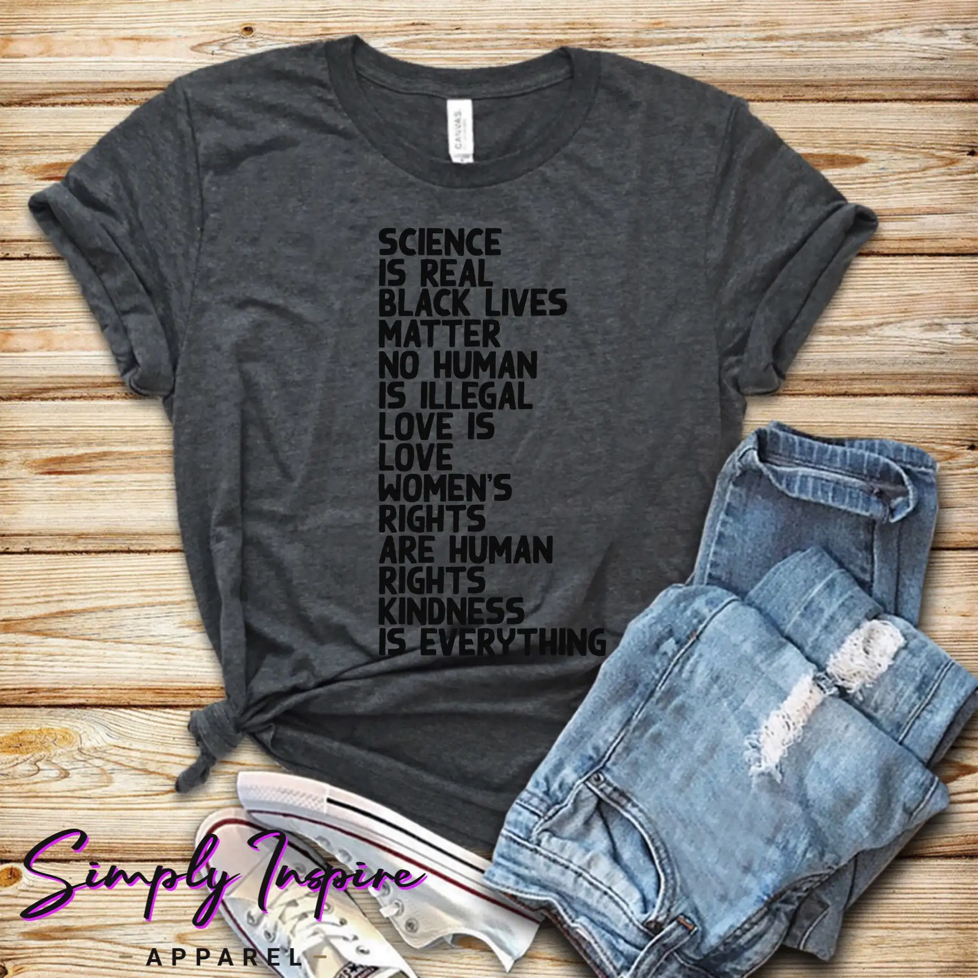 

Black Lives Matter Shirt\ Love Is Love Shirt\ \ Science Is Real\ Equality Shirt\ Kindness Is Everything\ Unisex Tee
