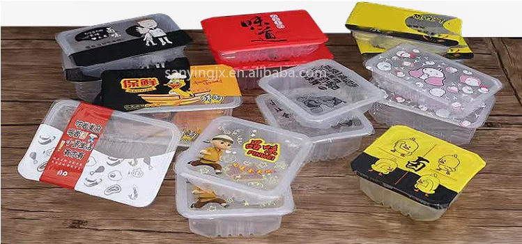 Manual Fast Food Tray Heat Sealing Package Machine Small Plastic Lunch Box Sealing Packing Machine